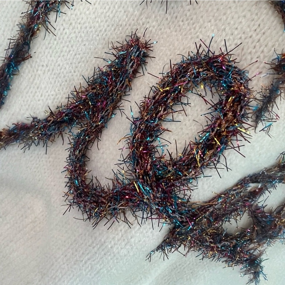 BAEVELY foil tinsel lettering sweater weather sweater S M L - Picture 6 of 7